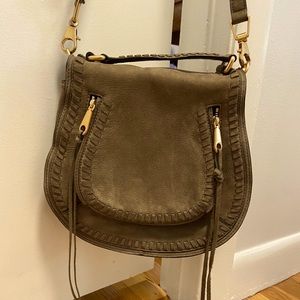 Rebecca Minkoff Olive Green Suede Crossbody Bag